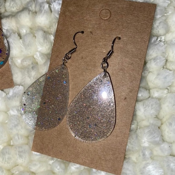 Handmade drop earrings - Picture 5 of 6